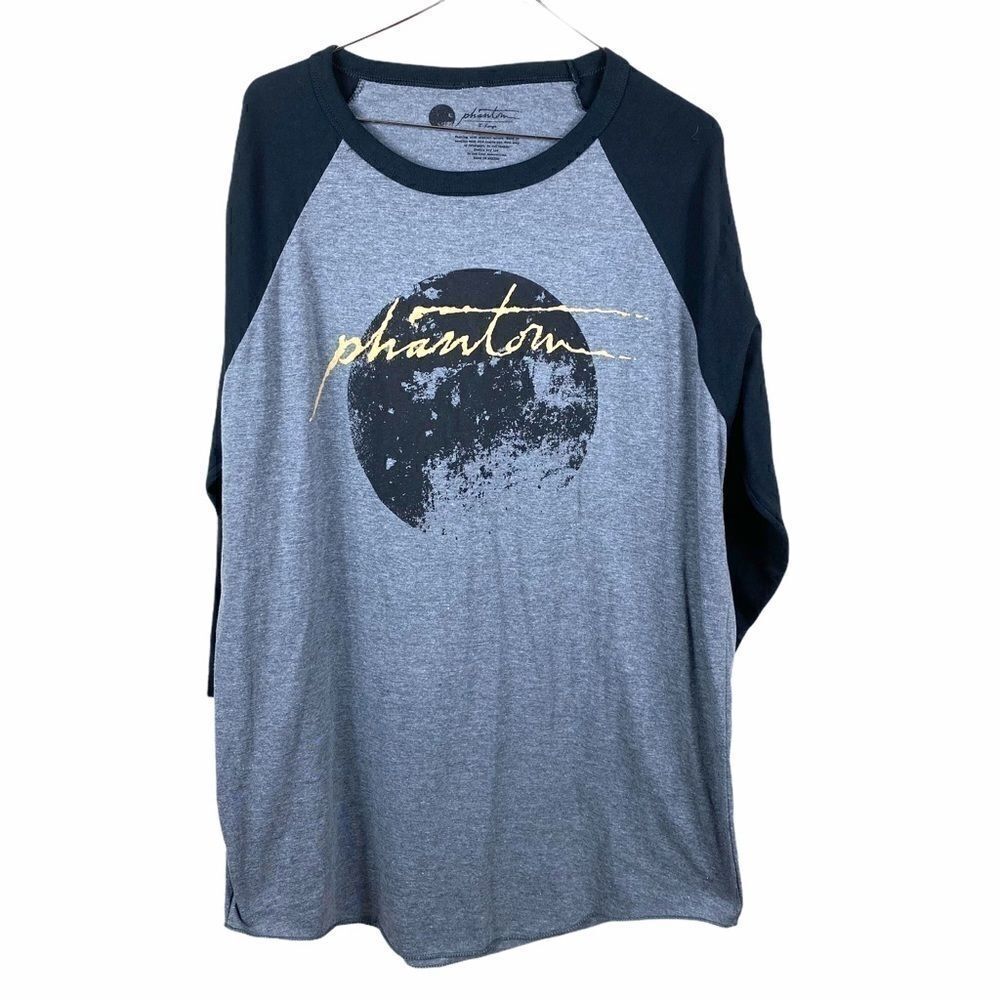 Phantom Grey Moon Baseball Tee